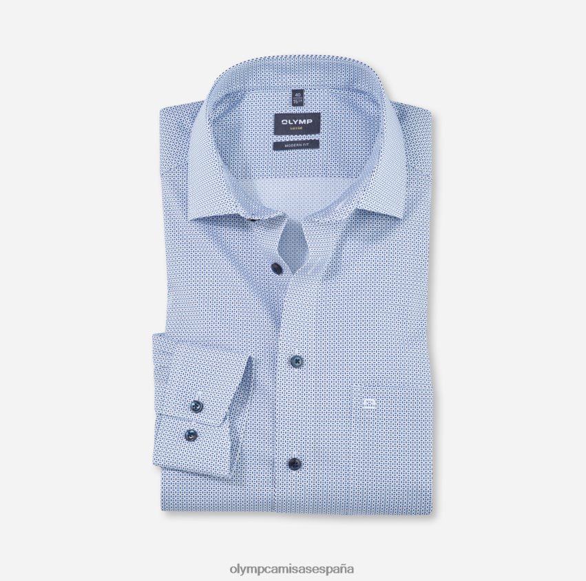 ropa OLYMP luxor modern fit, camisa business, global kent, azul 8N2F1249