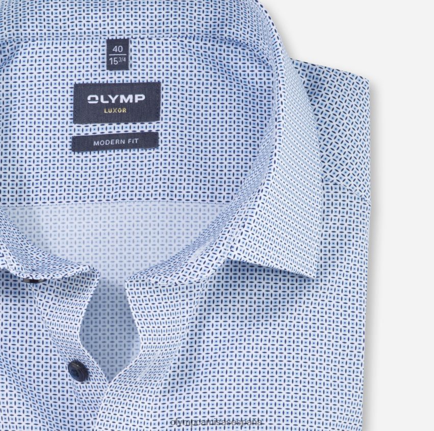 ropa OLYMP luxor modern fit, camisa business, global kent, azul 8N2F1249