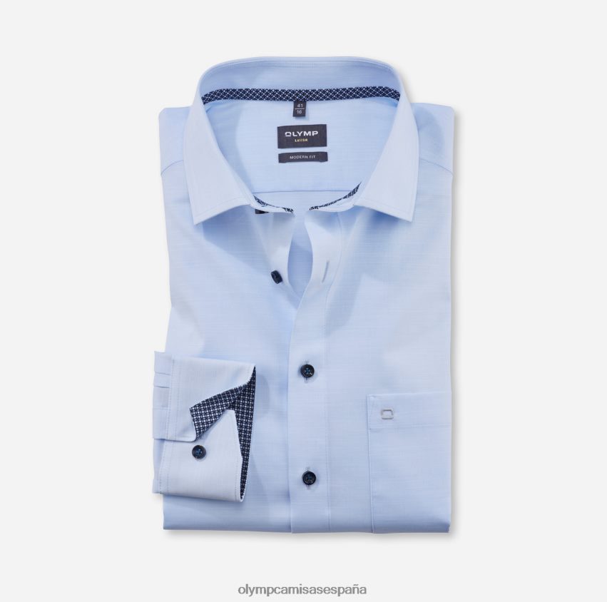 ropa OLYMP luxor modern fit, camisa business, global kent, azul 8N2F1267