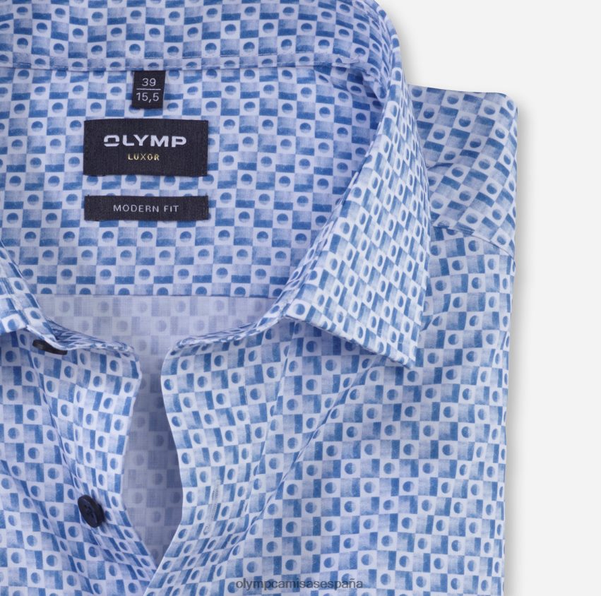 ropa OLYMP luxor modern fit, camisa business, global kent, azul 8N2F1271