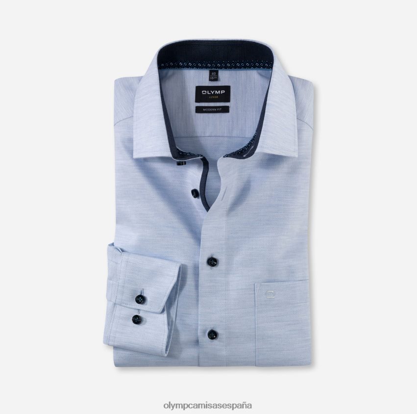 ropa OLYMP luxor modern fit, camisa business, global kent, azul 8N2F1282