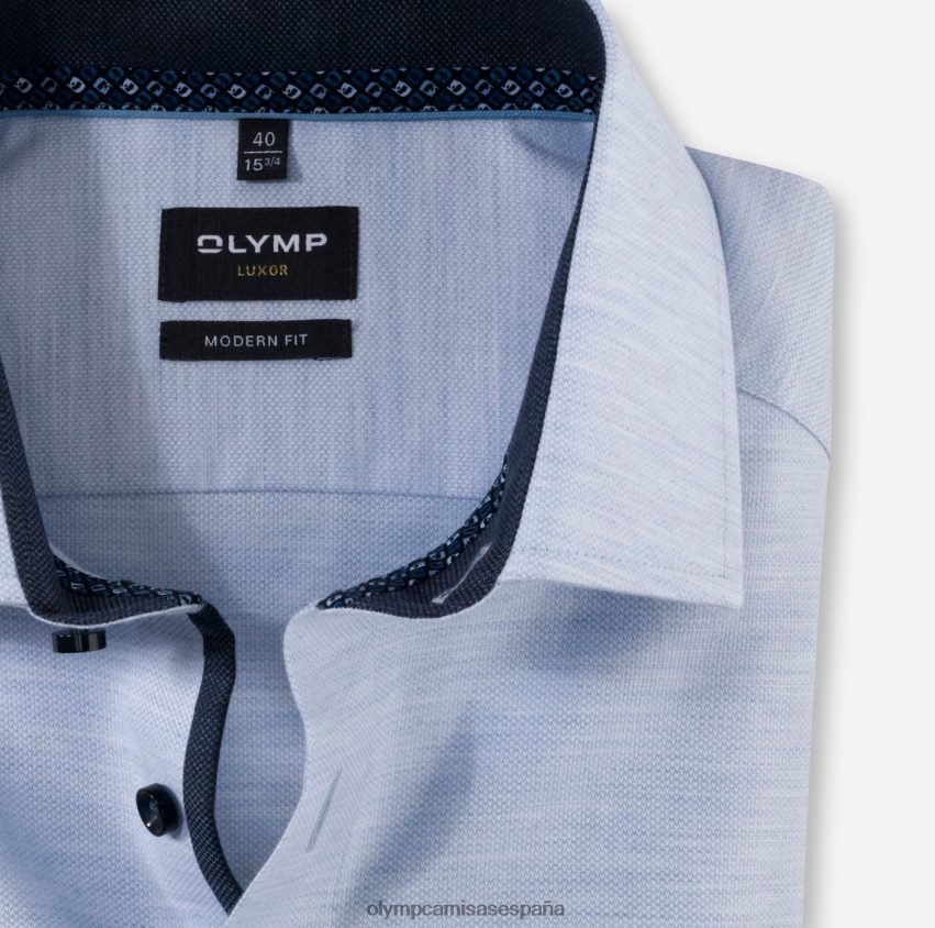 ropa OLYMP luxor modern fit, camisa business, global kent, azul 8N2F1282