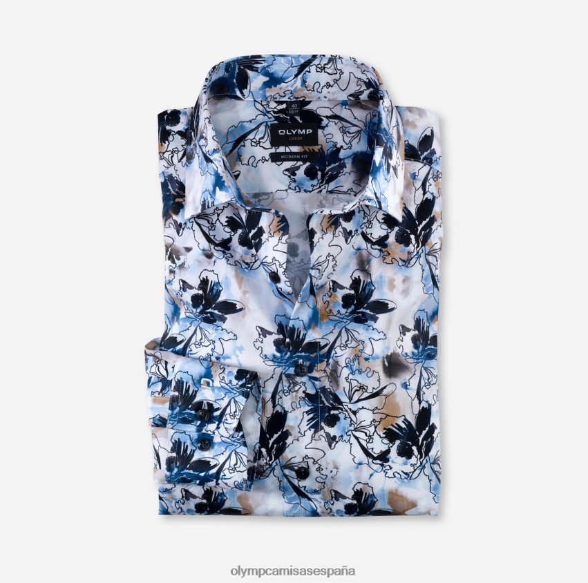 ropa OLYMP luxor modern fit, camisa business, global kent, azul 8N2F1334