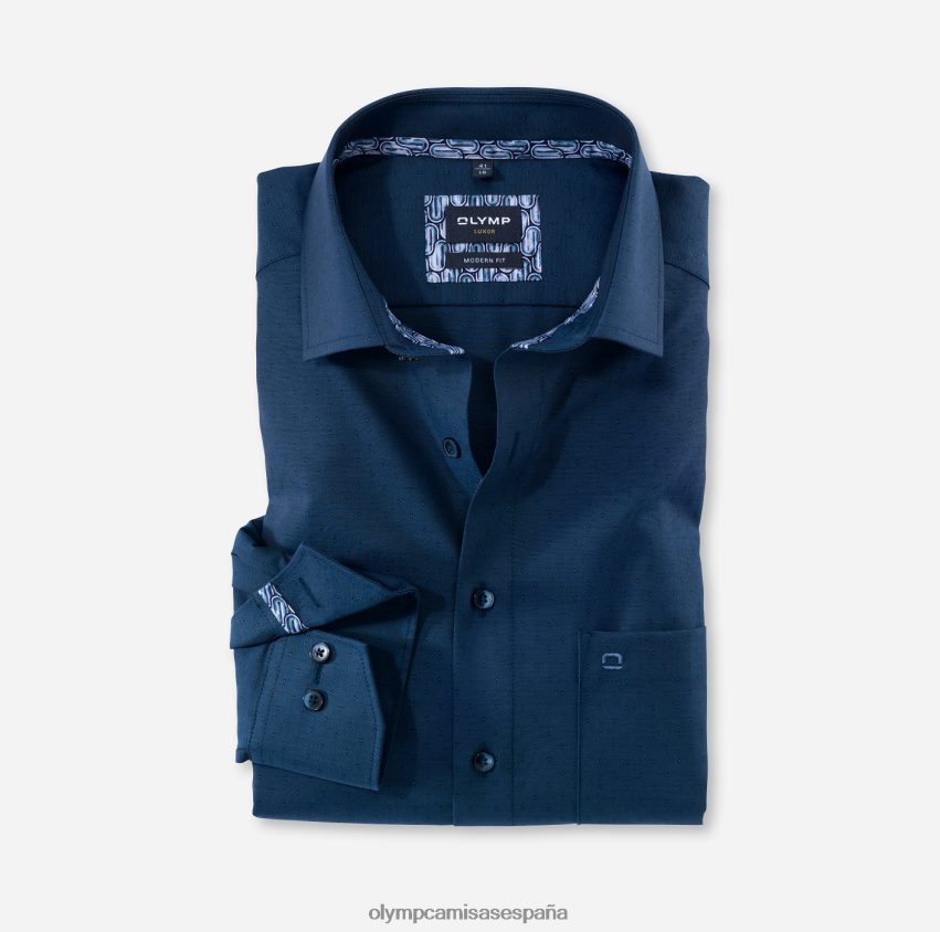 ropa OLYMP luxor modern fit, camisa business, manga larga extralarga, global kent, marine 8N2F1441
