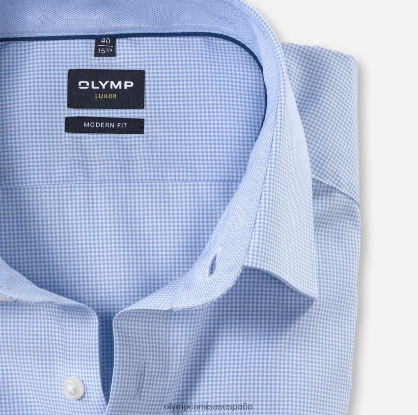 ropa OLYMP luxor modern fit, camisa business, new kent, azul 8N2F1022
