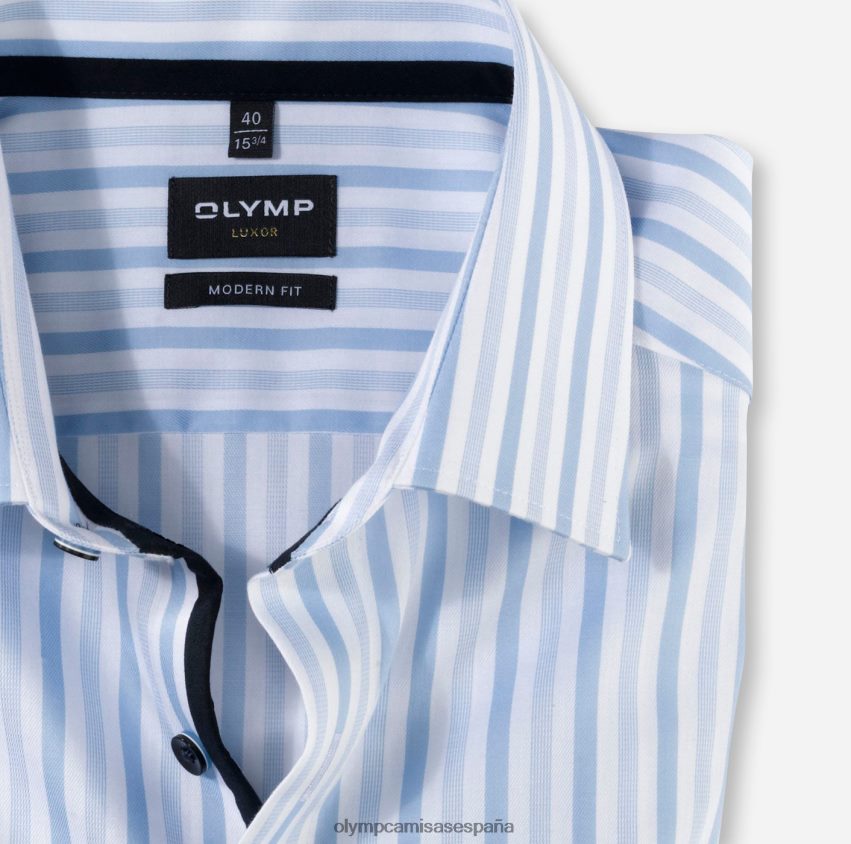 ropa OLYMP luxor modern fit, camisa business, new kent, azul 8N2F1193