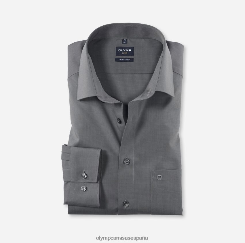 ropa OLYMP luxor modern fit, camisa business, new kent, gris medio 8N2F1392