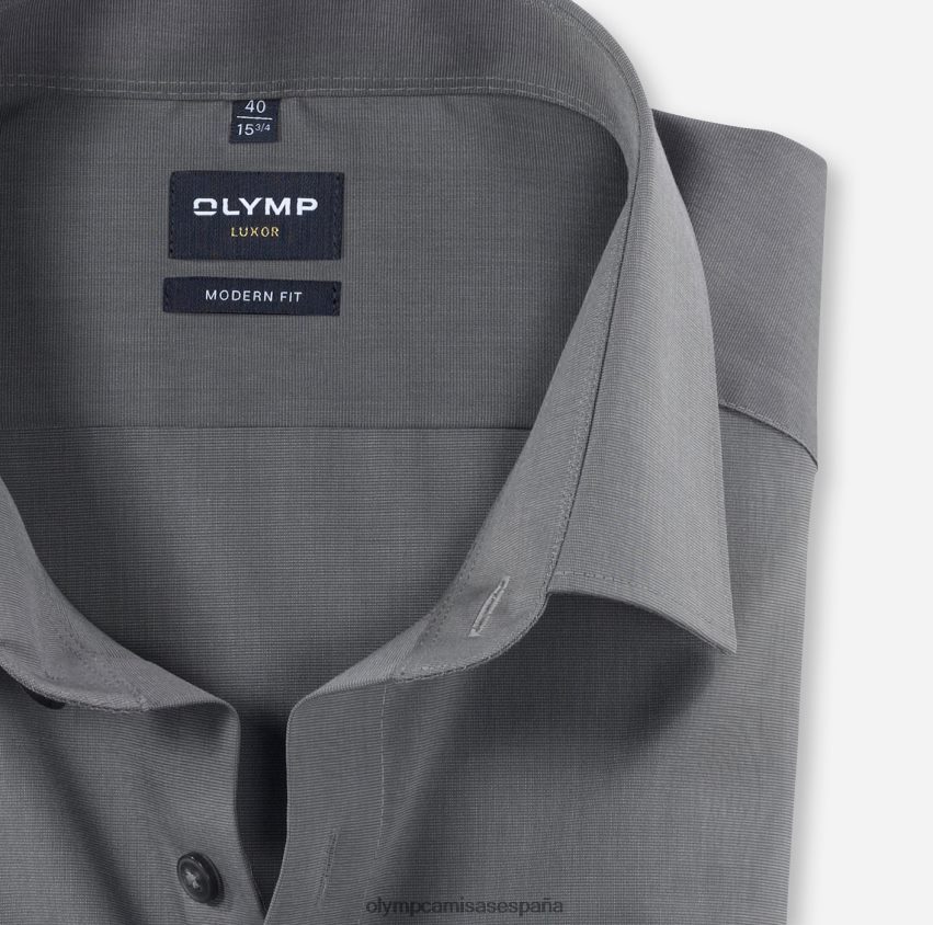 ropa OLYMP luxor modern fit, camisa business, new kent, gris medio 8N2F1392