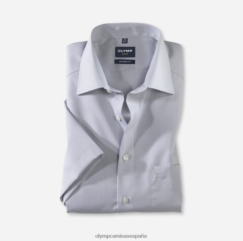 ropa OLYMP luxor modern fit, camisa business, new kent, gris plateado 8N2F1385