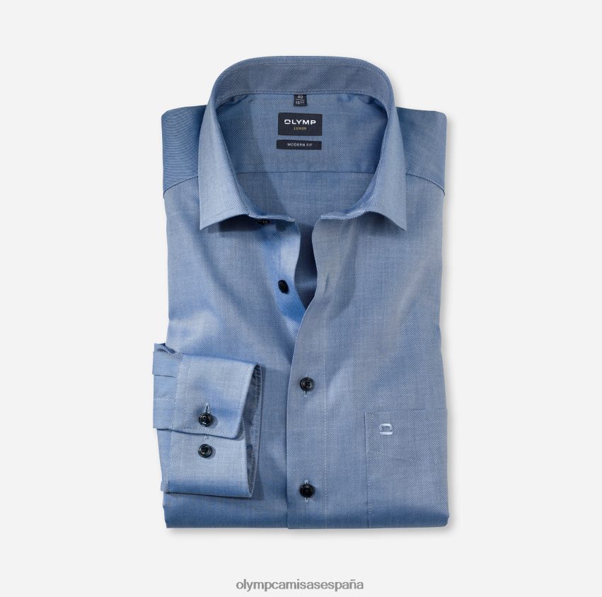 ropa OLYMP luxor modern fit, camisa de negocios, global kent, marina 8N2F1038