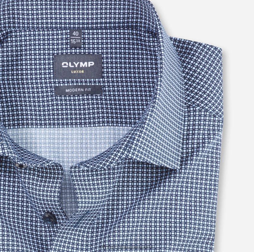 ropa OLYMP luxor modern fit, camisa de negocios, global kent, marina 8N2F1090