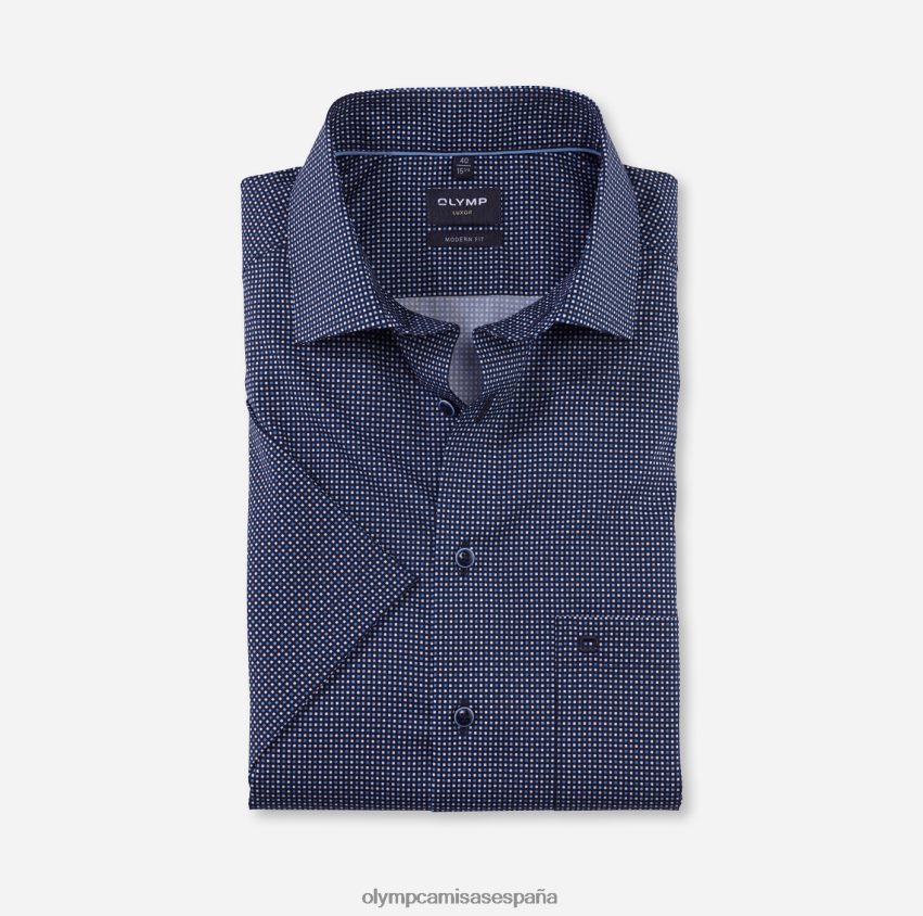 ropa OLYMP luxor modern fit, camisa de negocios, global kent, marina 8N2F1112