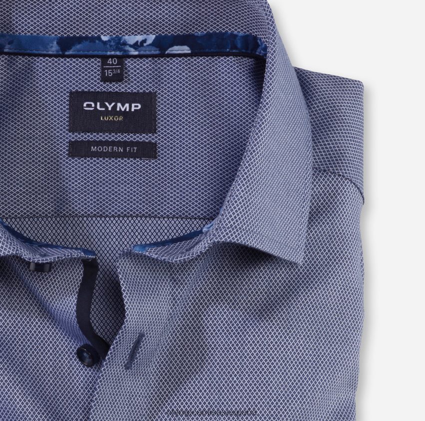 ropa OLYMP luxor modern fit, camisa de negocios, global kent, marina 8N2F1132