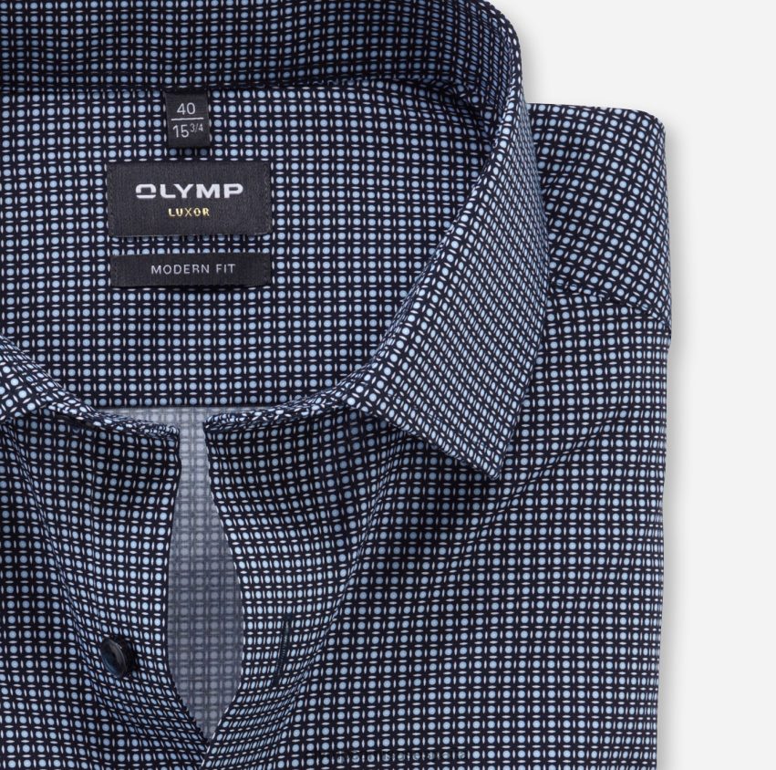 ropa OLYMP luxor modern fit, camisa de negocios, global kent, marina 8N2F1157