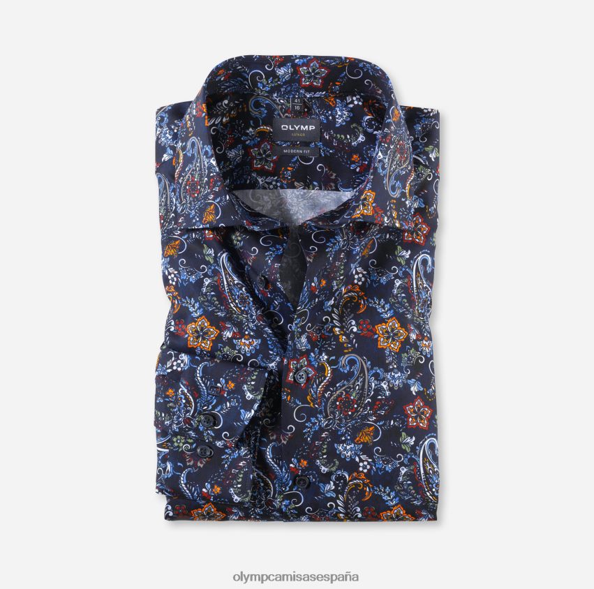 ropa OLYMP luxor modern fit, camisa de negocios, global kent, marina 8N2F1214