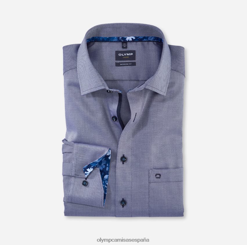ropa OLYMP luxor modern fit, camisa de negocios, global kent, marina 8N2F1225
