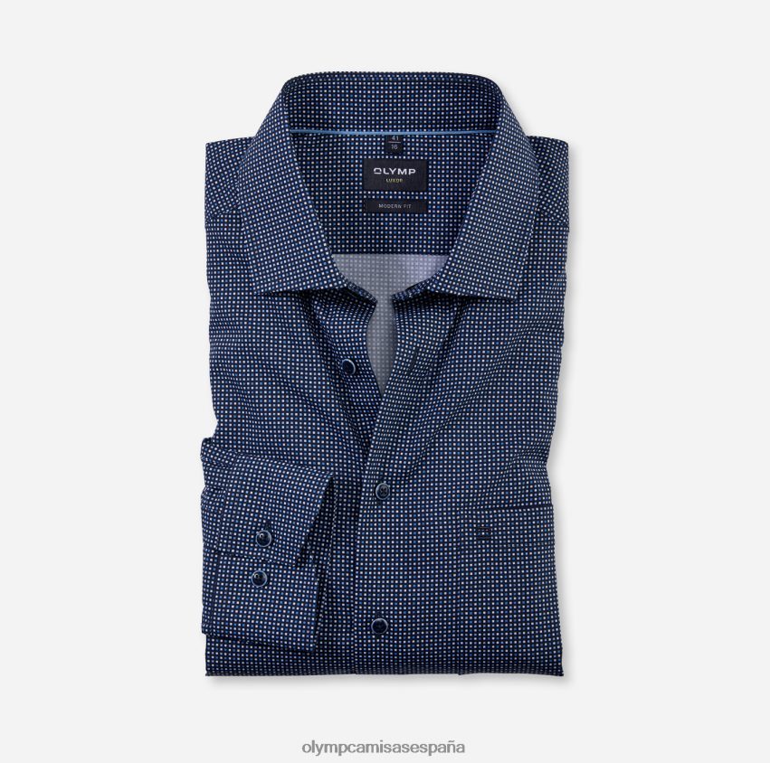 ropa OLYMP luxor modern fit, camisa de negocios, global kent, marina 8N2F933