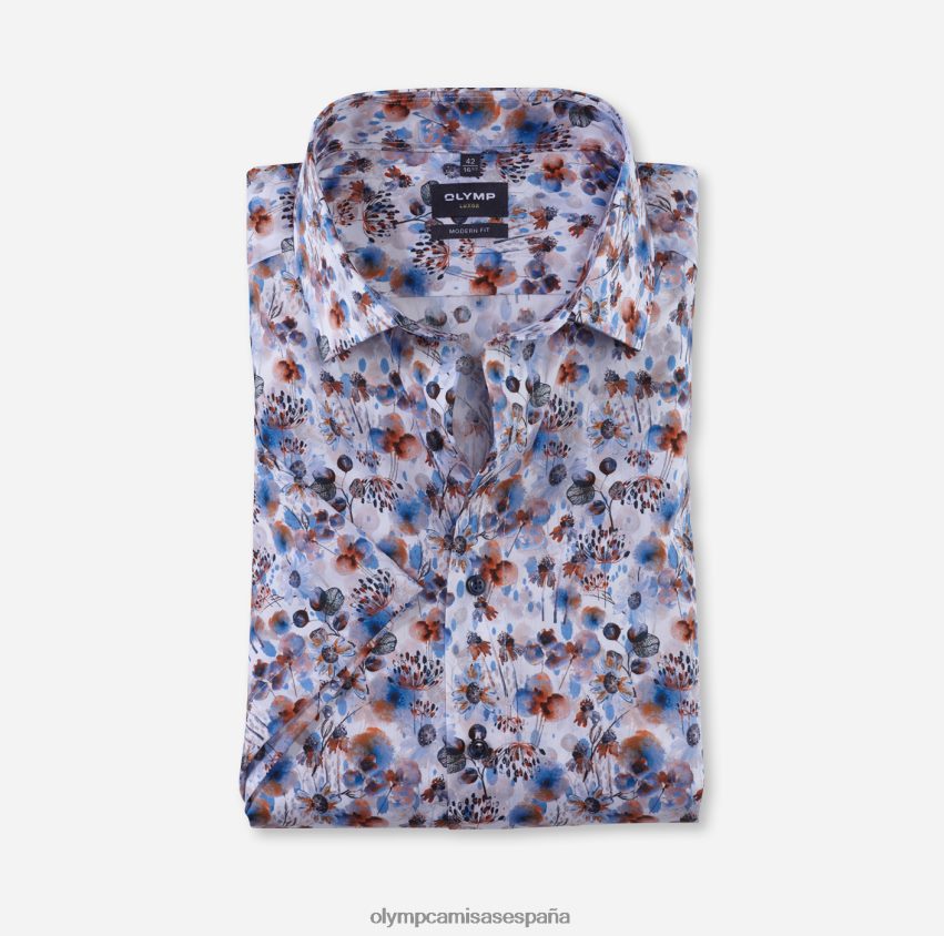 ropa OLYMP luxor modern fit, camisa de negocios, global kent, naranja 8N2F1159