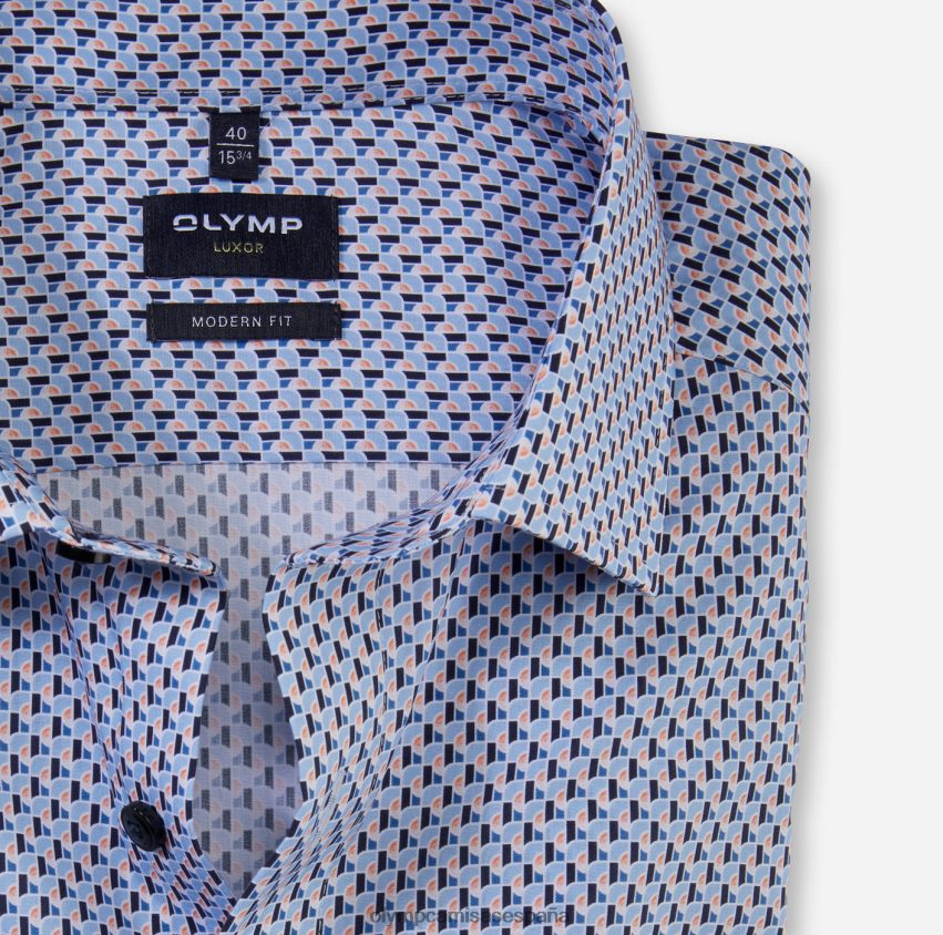 ropa OLYMP luxor modern fit, camisa de negocios, global kent, naranja 8N2F1192