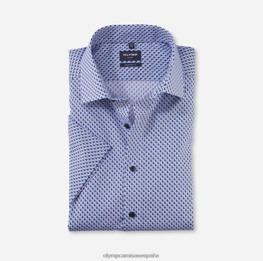 ropa OLYMP luxor modern fit, camisa de negocios, global kent, naranja 8N2F1219