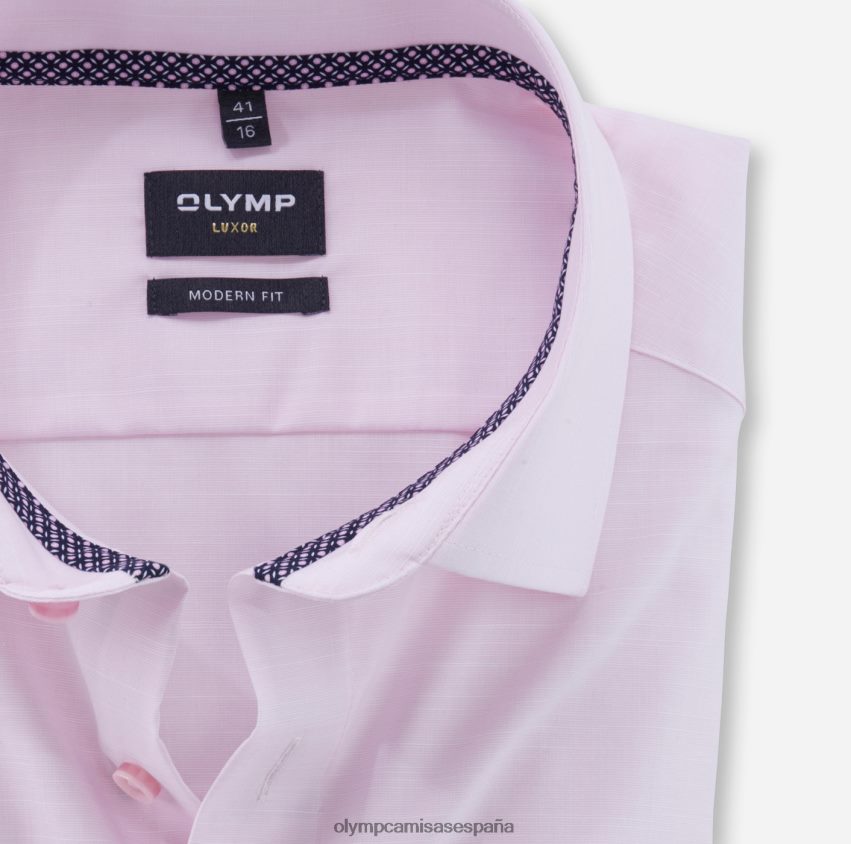 ropa OLYMP luxor modern fit, camisa de negocios, global kent, rosa 8N2F1270