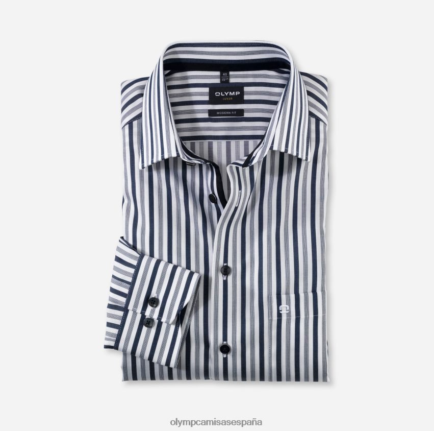 ropa OLYMP luxor modern fit, camisa de negocios, new kent, marine 8N2F1250
