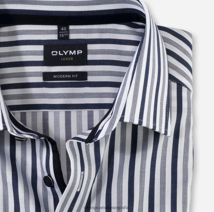 ropa OLYMP luxor modern fit, camisa de negocios, new kent, marine 8N2F1250