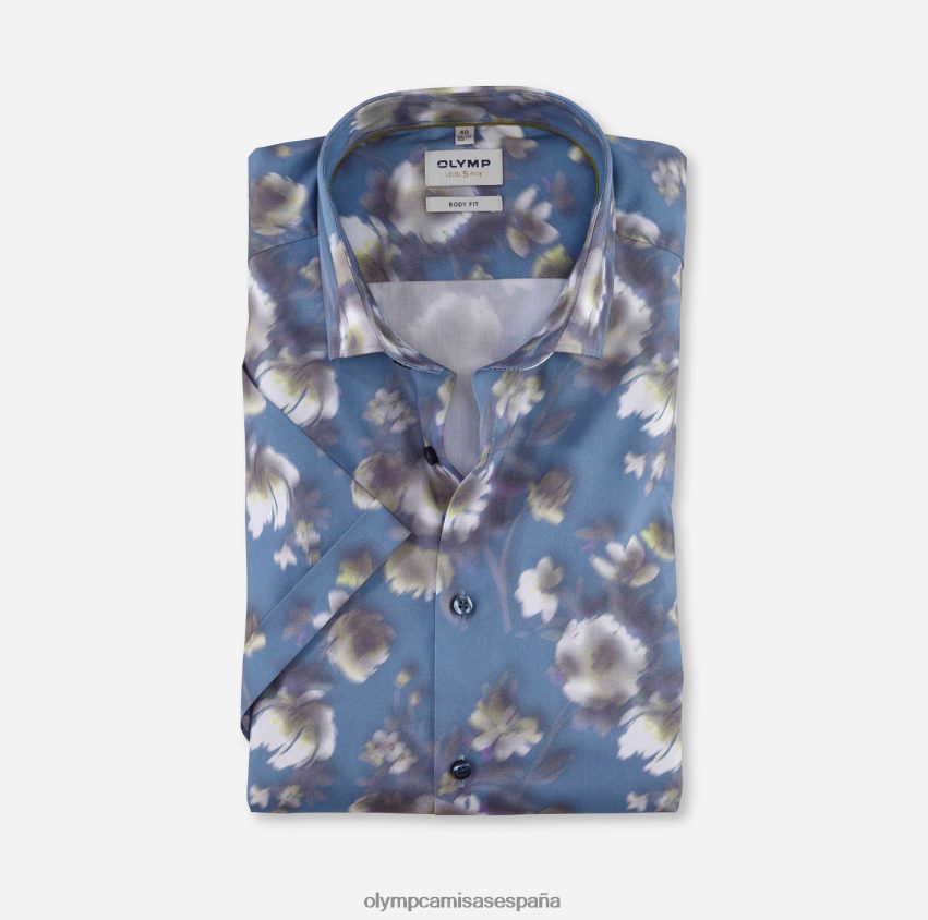 ropa OLYMP Ajuste corporal de nivel cinco, camisa de negocios, Kent moderno, lima. 8N2F604