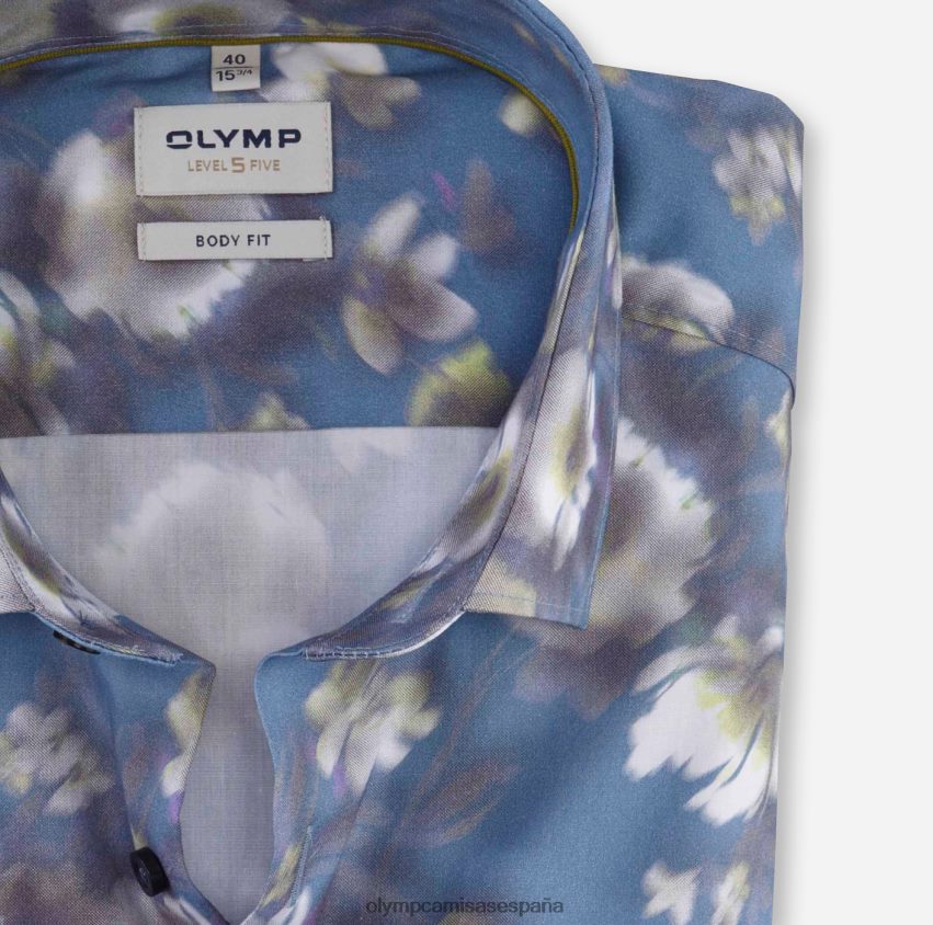 ropa OLYMP Ajuste corporal de nivel cinco, camisa de negocios, Kent moderno, lima. 8N2F604