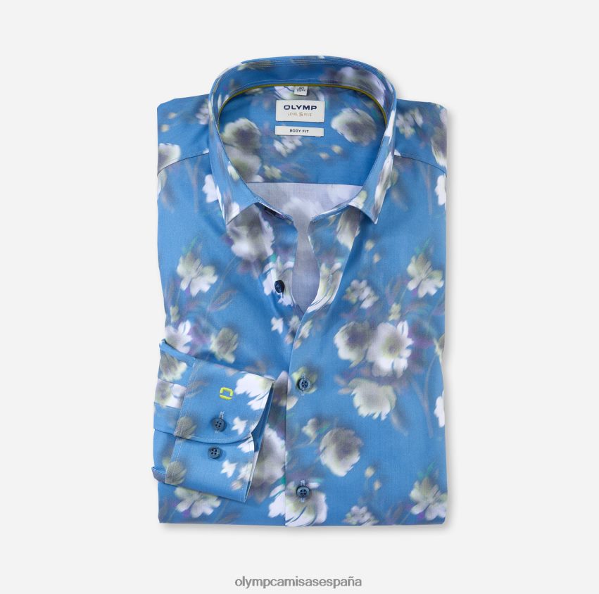 ropa OLYMP Ajuste corporal de nivel cinco, camisa de negocios, Kent moderno, lima. 8N2F696