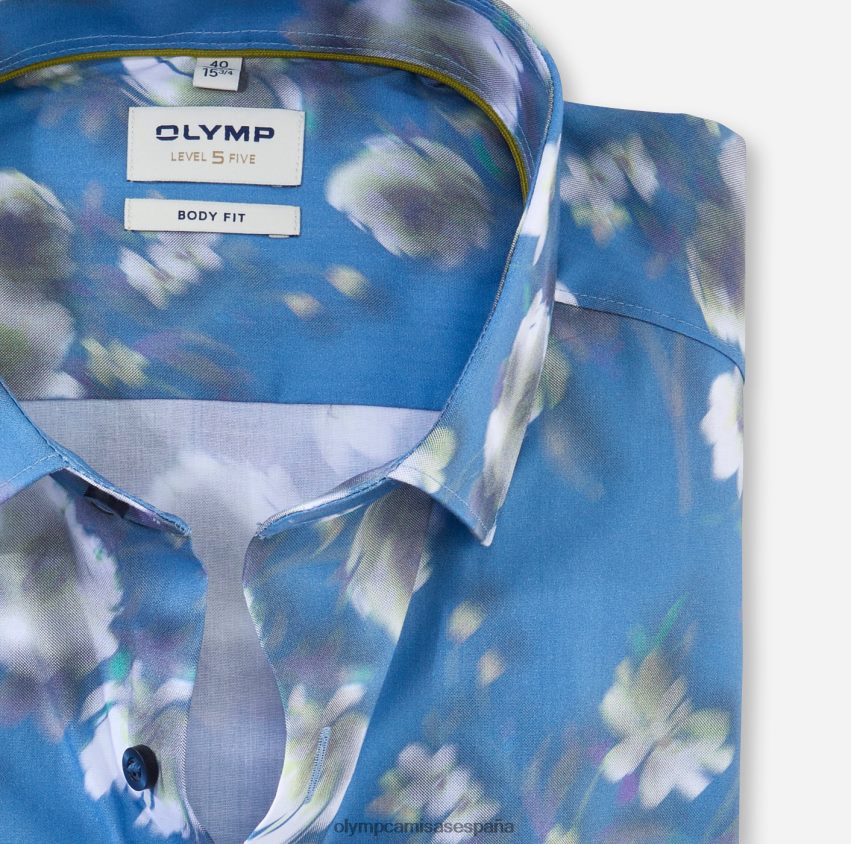 ropa OLYMP Ajuste corporal de nivel cinco, camisa de negocios, Kent moderno, lima. 8N2F696