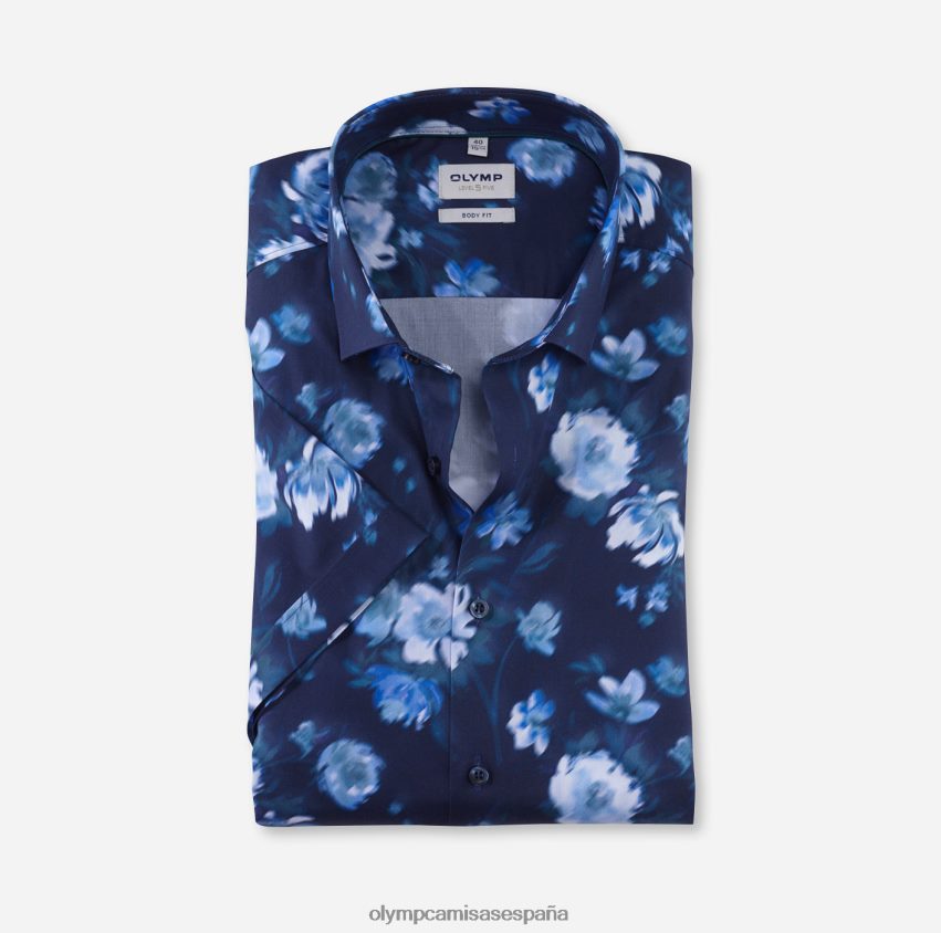 ropa OLYMP Body Fit de nivel cinco, camisa business, Kent moderno, azul humo 8N2F366