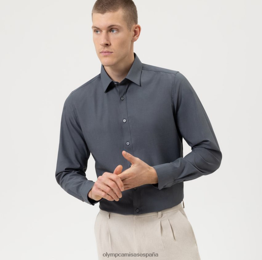 ropa OLYMP Body Fit de nivel cinco, camisa business, Nueva York Kent, antracita 8N2F847