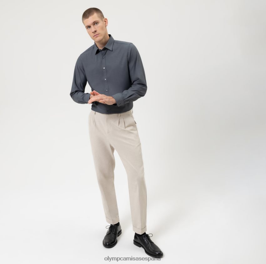 ropa OLYMP Body Fit de nivel cinco, camisa business, Nueva York Kent, antracita 8N2F847