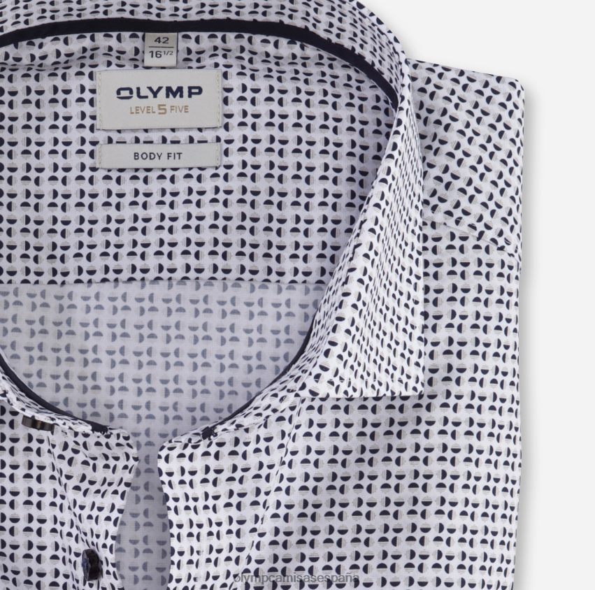 ropa OLYMP Body Fit de nivel cinco, camisa business, Royal Kent, color topo 8N2F657