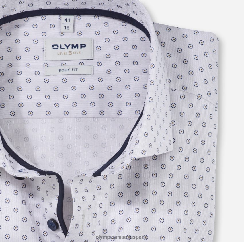 ropa OLYMP Body Fit de nivel cinco, camisa business, Royal Kent, color topo 8N2F660