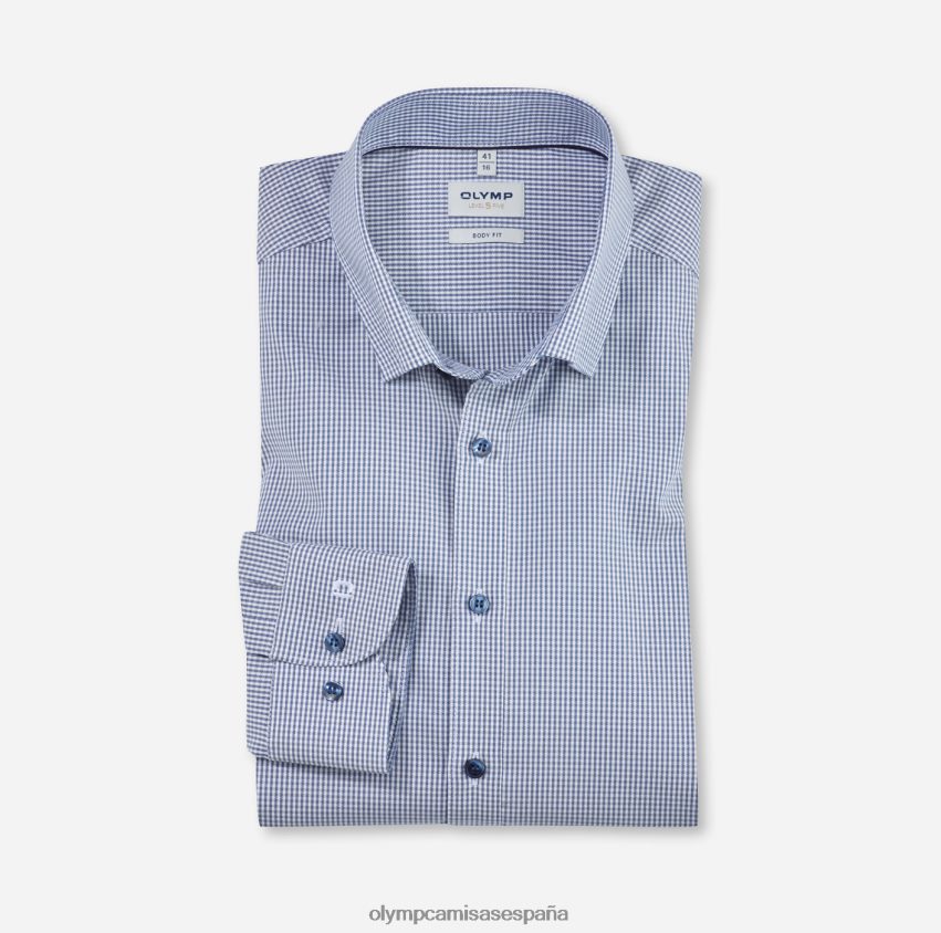 ropa OLYMP Body Fit de nivel cinco, camisa business, debajo de los botones, color topo 8N2F788
