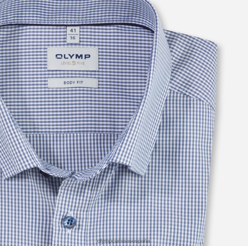 ropa OLYMP Body Fit de nivel cinco, camisa business, debajo de los botones, color topo 8N2F788