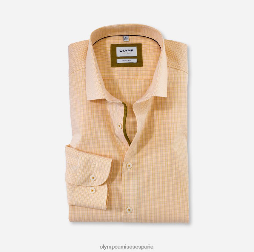 ropa OLYMP ajuste corporal de nivel cinco, camisa de negocios, kent moderno, maíz 8N2F797