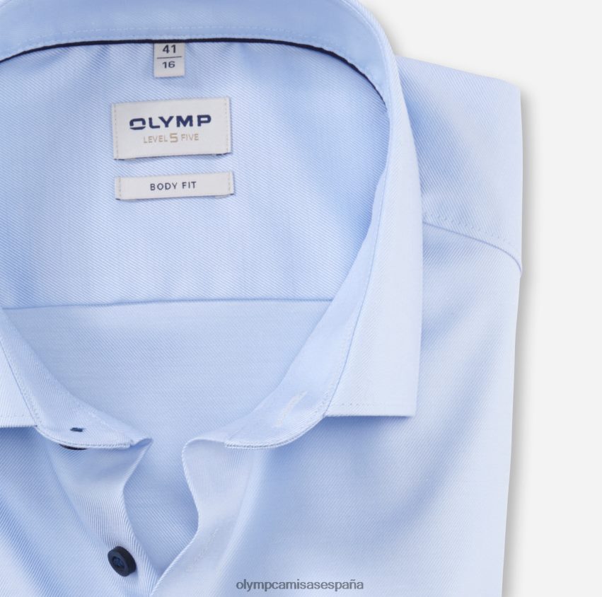 ropa OLYMP ajuste corporal de nivel cinco, camisa de negocios, kent moderno, ozono 8N2F445