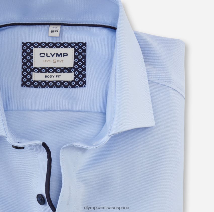 ropa OLYMP ajuste corporal de nivel cinco, camisa de negocios, manga larga extra larga, royal kent, ozono 8N2F859