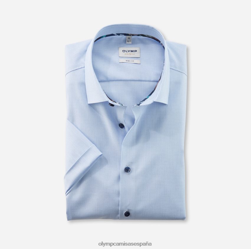 ropa OLYMP ajuste corporal de nivel cinco, camisa de negocios, nueva york kent, azul 8N2F456