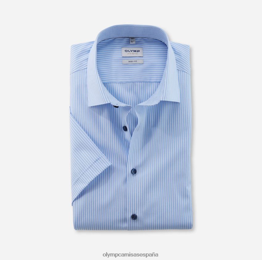 ropa OLYMP ajuste corporal de nivel cinco, camisa de negocios, nueva york kent, azul 8N2F536