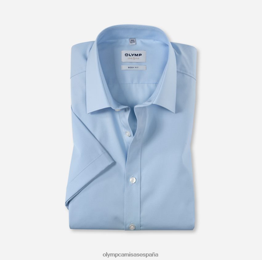 ropa OLYMP ajuste corporal de nivel cinco, camisa de negocios, nueva york kent, azul claro 8N2F848