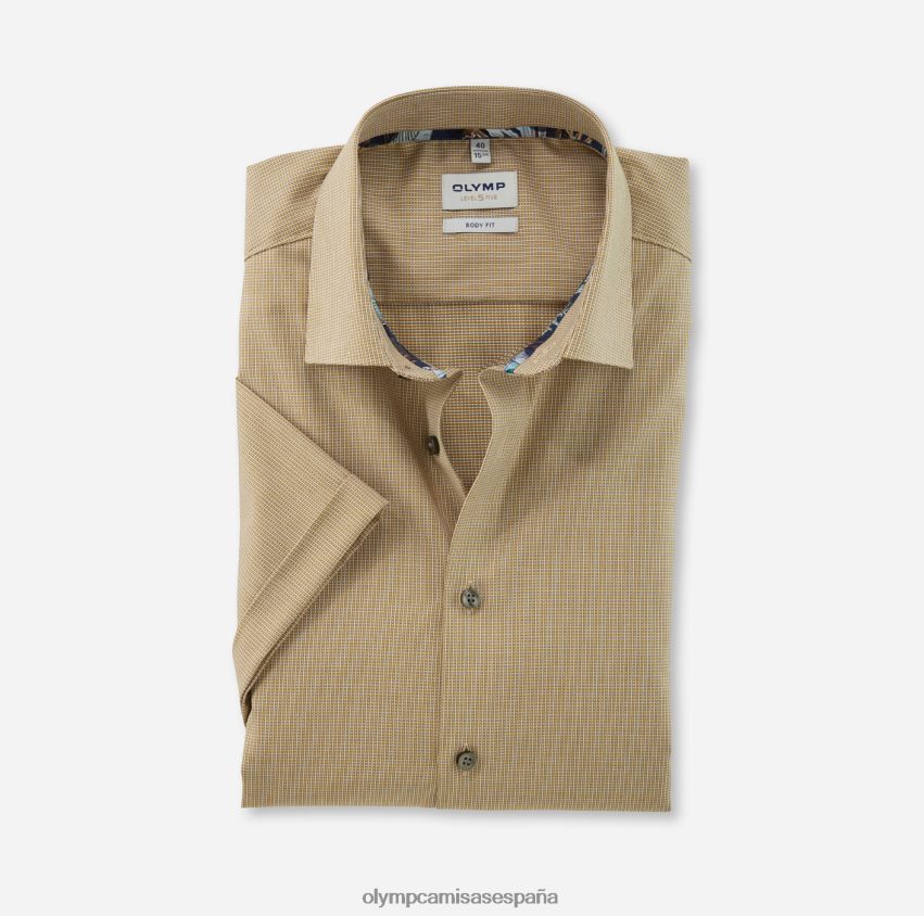 ropa OLYMP ajuste corporal de nivel cinco, camisa de negocios, nueva york kent, latón 8N2F611