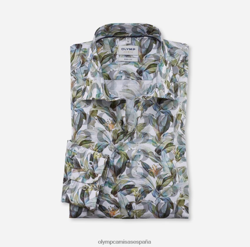 ropa OLYMP ajuste corporal de nivel cinco, camisa de negocios, nueva york kent, latón 8N2F745