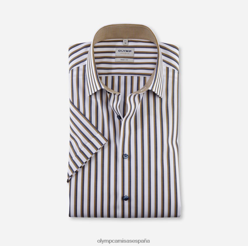 ropa OLYMP ajuste corporal de nivel cinco, camisa de negocios, nueva york kent, latón 8N2F792