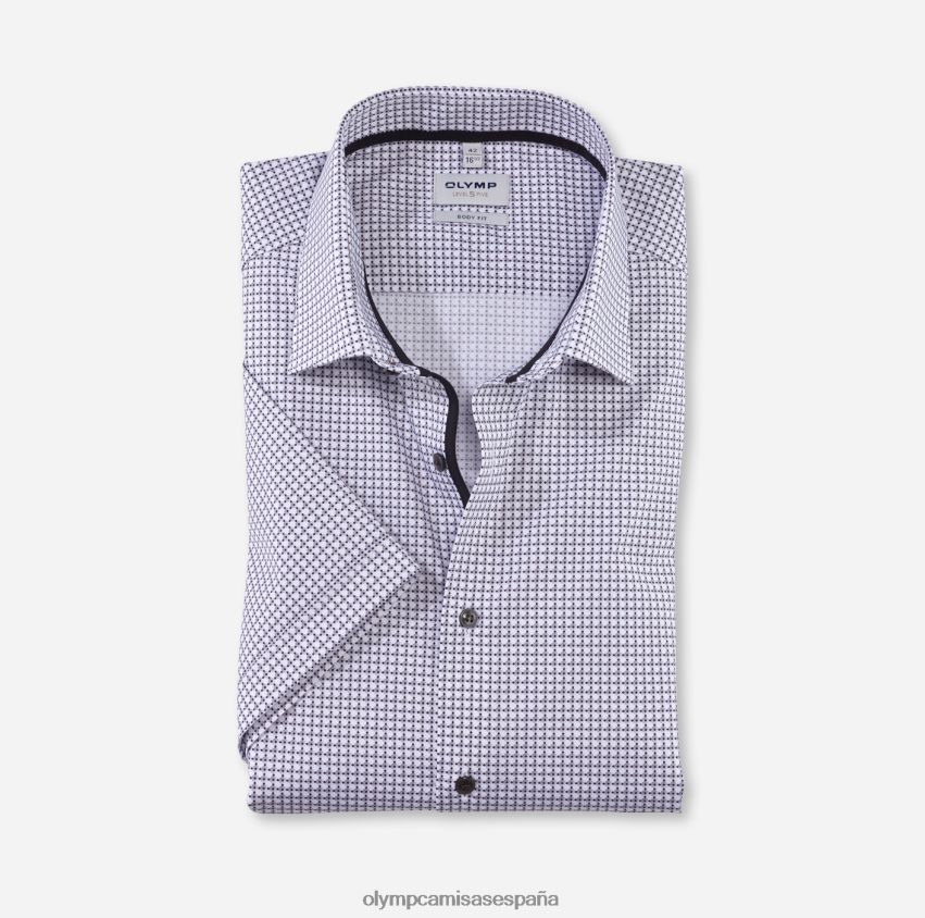 ropa OLYMP ajuste corporal de nivel cinco, camisa de negocios, nueva york kent, negro 8N2F359