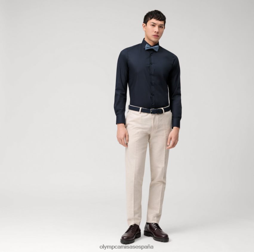 ropa OLYMP ajuste corporal de nivel cinco, camisa de negocios, royal kent, marina 8N2F641