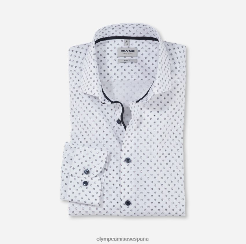 ropa OLYMP ajuste corporal de nivel cinco, camisa de negocios, royal kent, rojo 8N2F524